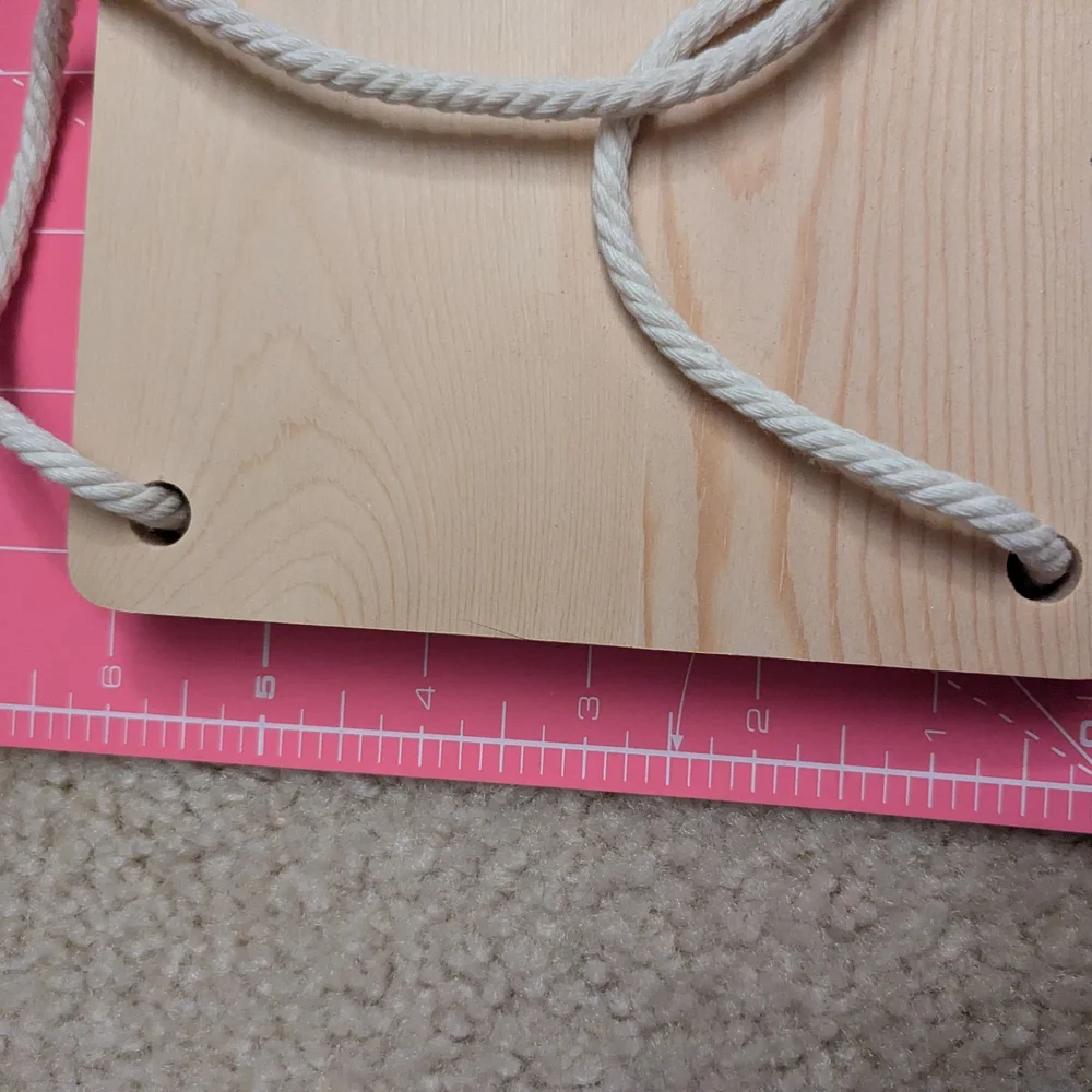 Wooden Macrame Shelves (Set Of 2)
